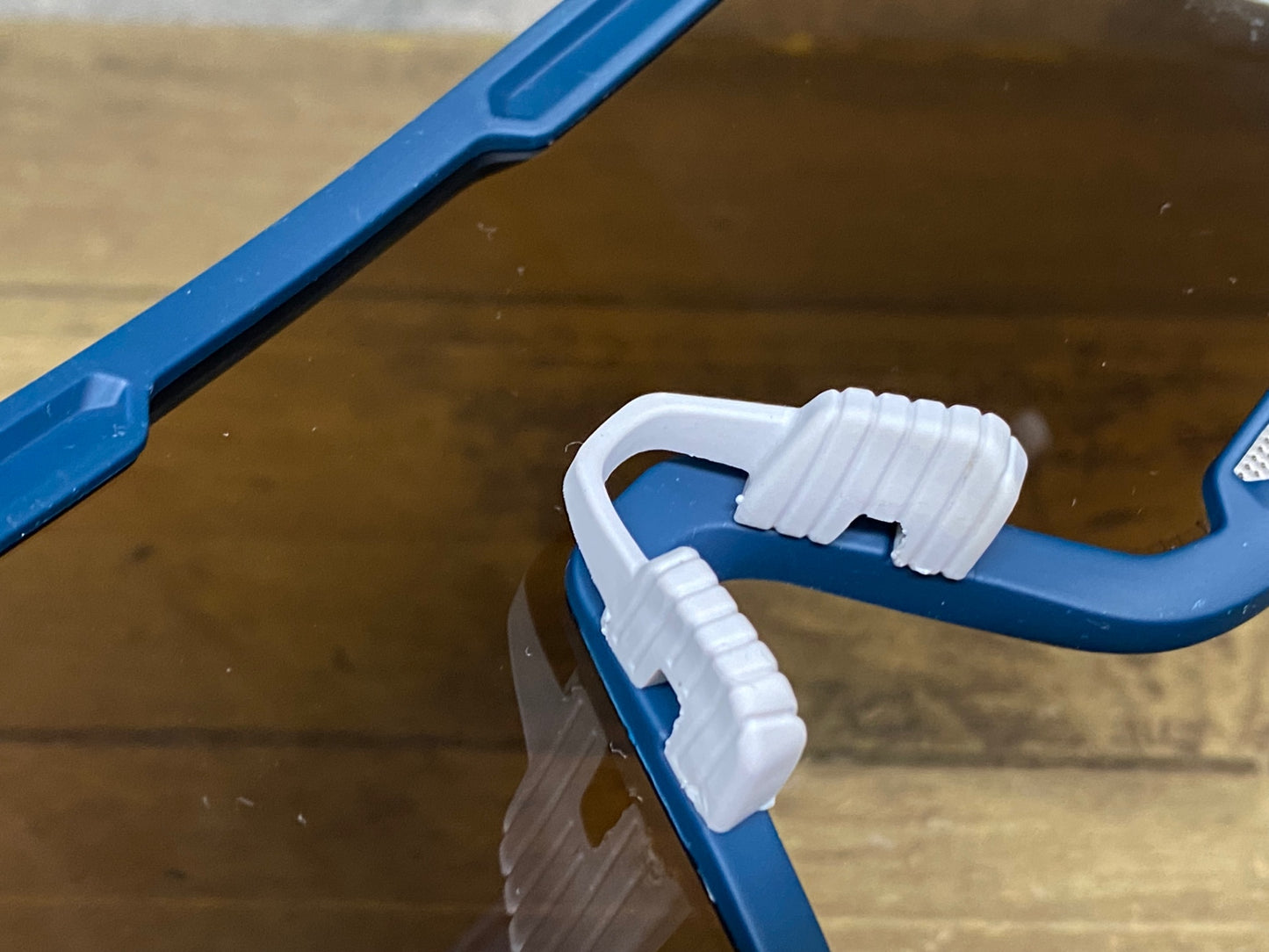 JB138 100％ GLENDALE サングラス アイウェア 紺 グレー レンズブラウン クリアレンズ付属 ※ベタツキ