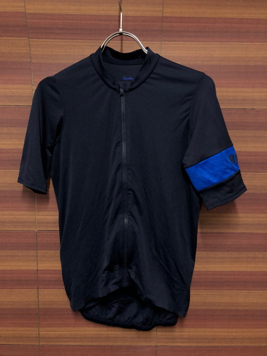 IN358 ラファ RAPHA PRO TEAM FLY WEIGHT JERSEY サイクルジャージ 半袖 ネイビー S