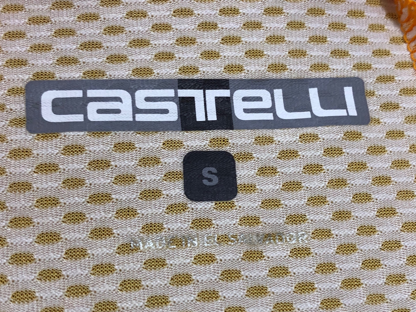 IX802 カステリ CASTELLI ROSSO CORSA 半袖 サイクルジャージ 白 黄 S