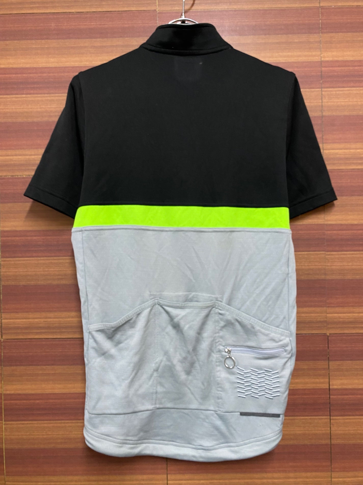 ID024 ラファ Rapha CLUB JERSEY 半袖 サイクルジャージ ハーフジップ 黒 グレー M