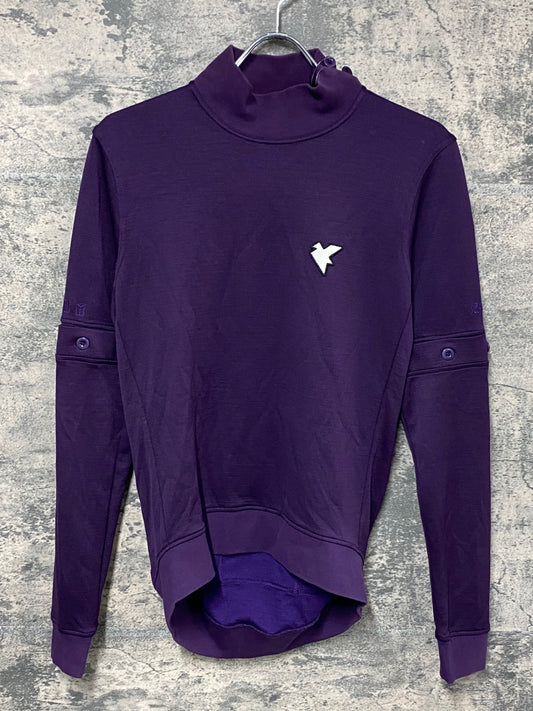 JB754 ラファ Rapha PEACE RACE JERSEY 長袖 サイクルジャージ 紫 M