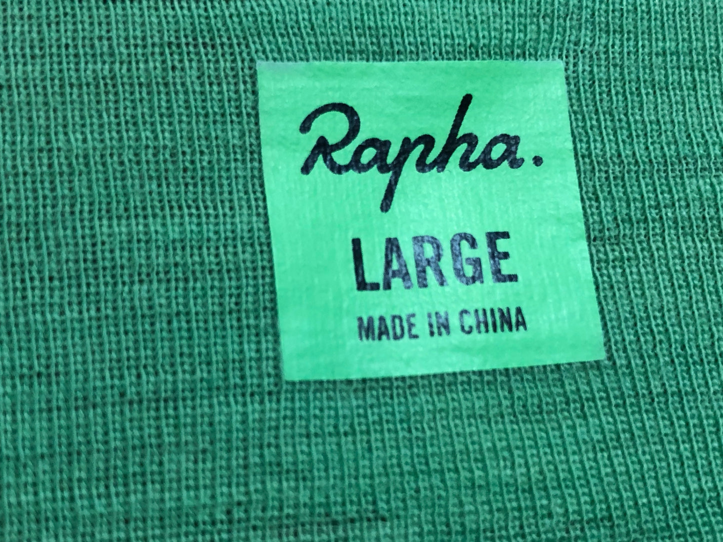 IL021 ラファ Rapha メリノベースレイヤー MERINO BASE LAYER SHORT SLEEVE 緑 L タグあり