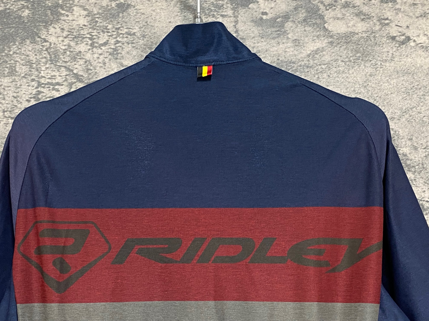 IZ410 カペルミュール KAPELMUUR 半袖 サイクルジャージ 紺 グレー S RIDLEY