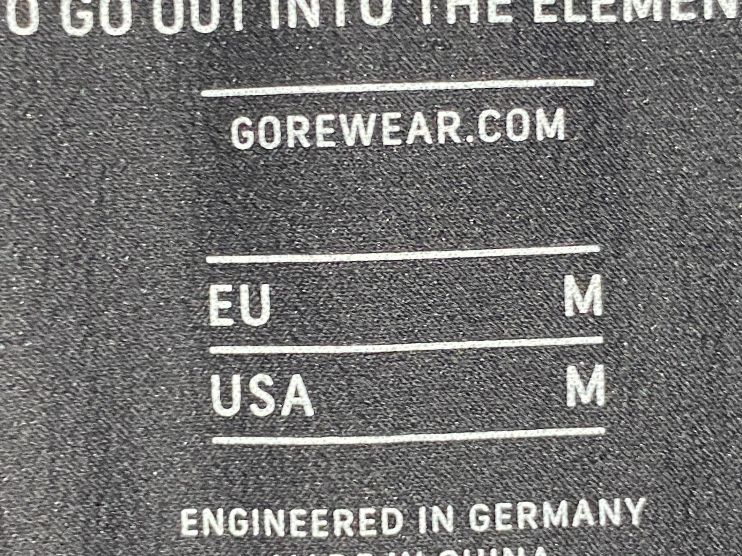 IZ105 ゴアバイクウェア GORE BIKE WEAR 長袖 ウィンドブレーカー 黒 M GORE-TEX