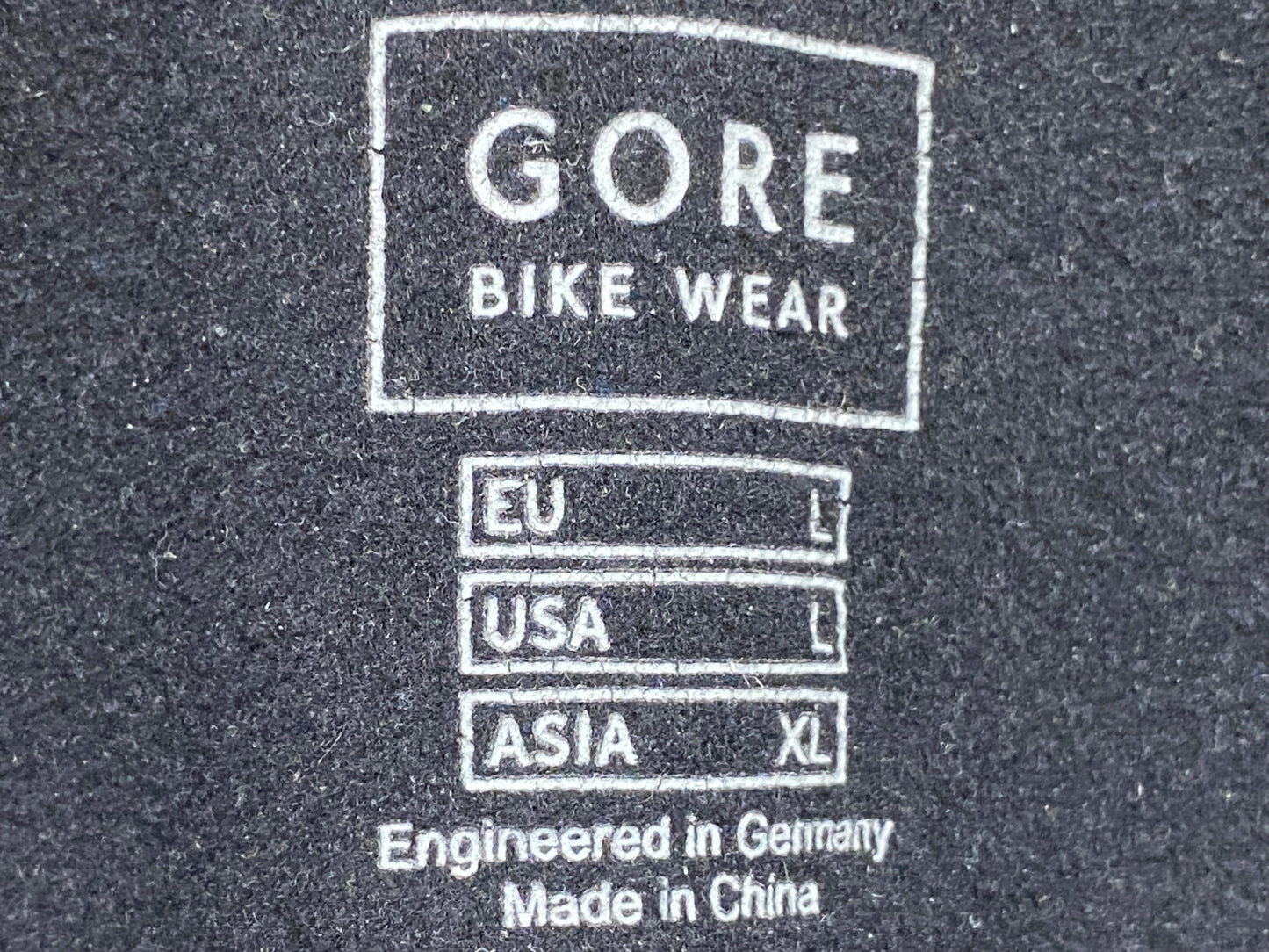 JA388 ゴアバイクウェア GORE BIKE WEAR ビブタイツ 黒 XL 裏起毛 GORE WINDSTOPPER