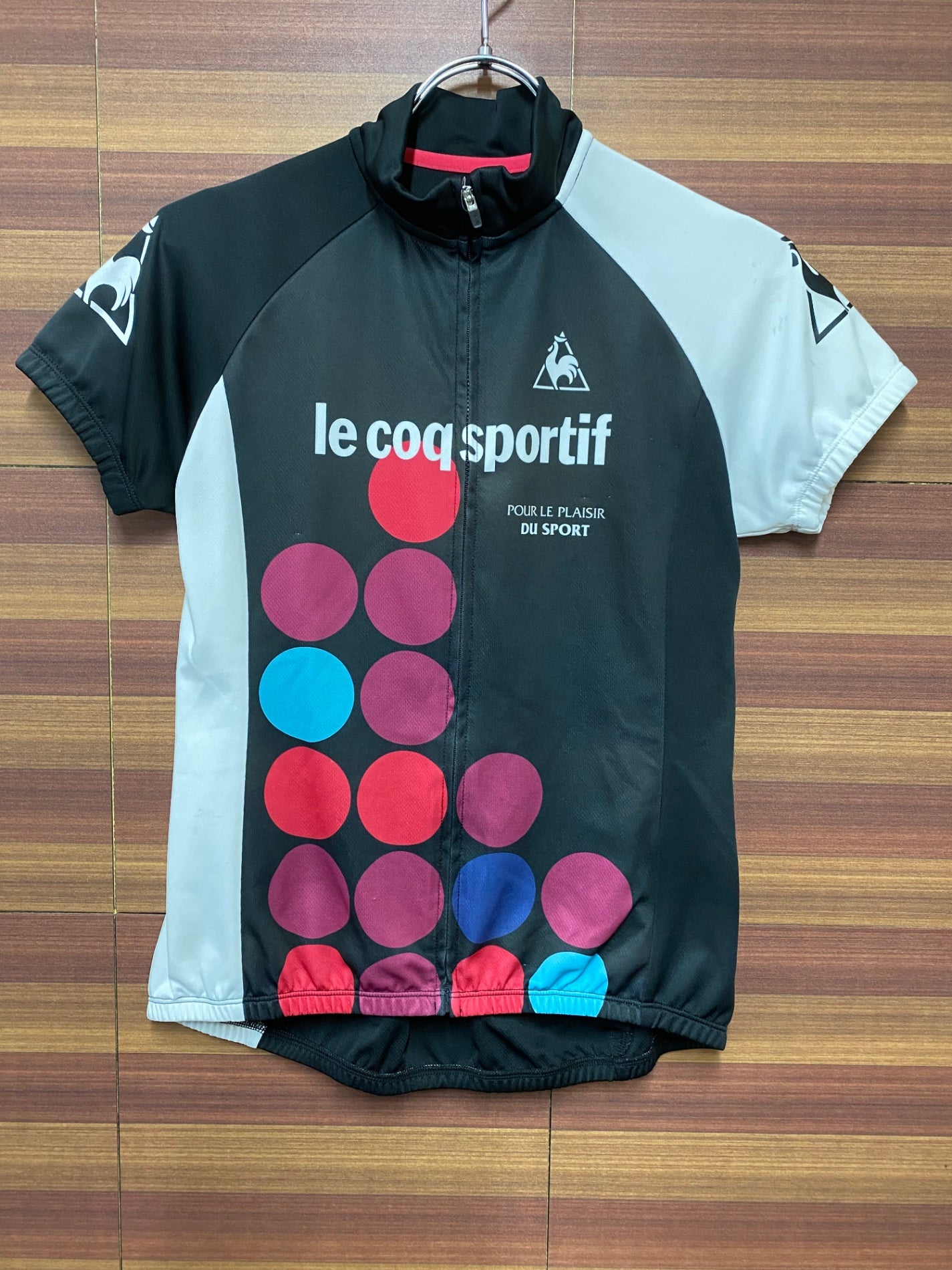 IE174 ルコックスポルティフ Le Coq Sportif 半袖 サイクルジャージ M レディース