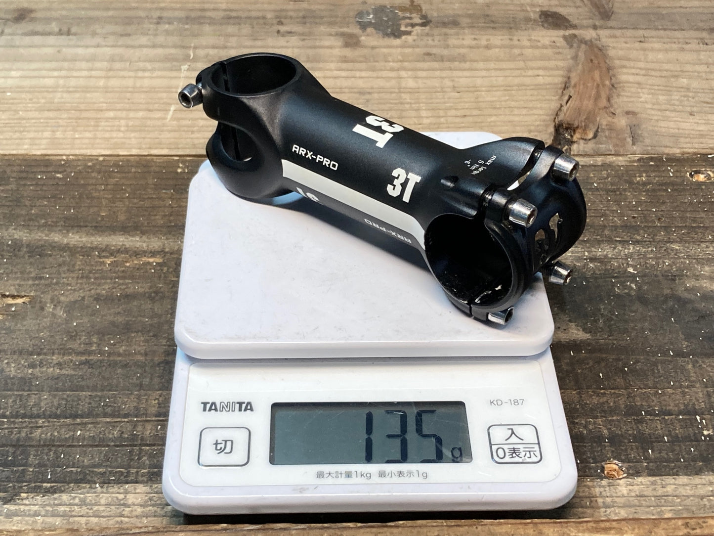 IO400 3T ARX PRO アルミステム 黒 100mm Φ31.8 OS 6°