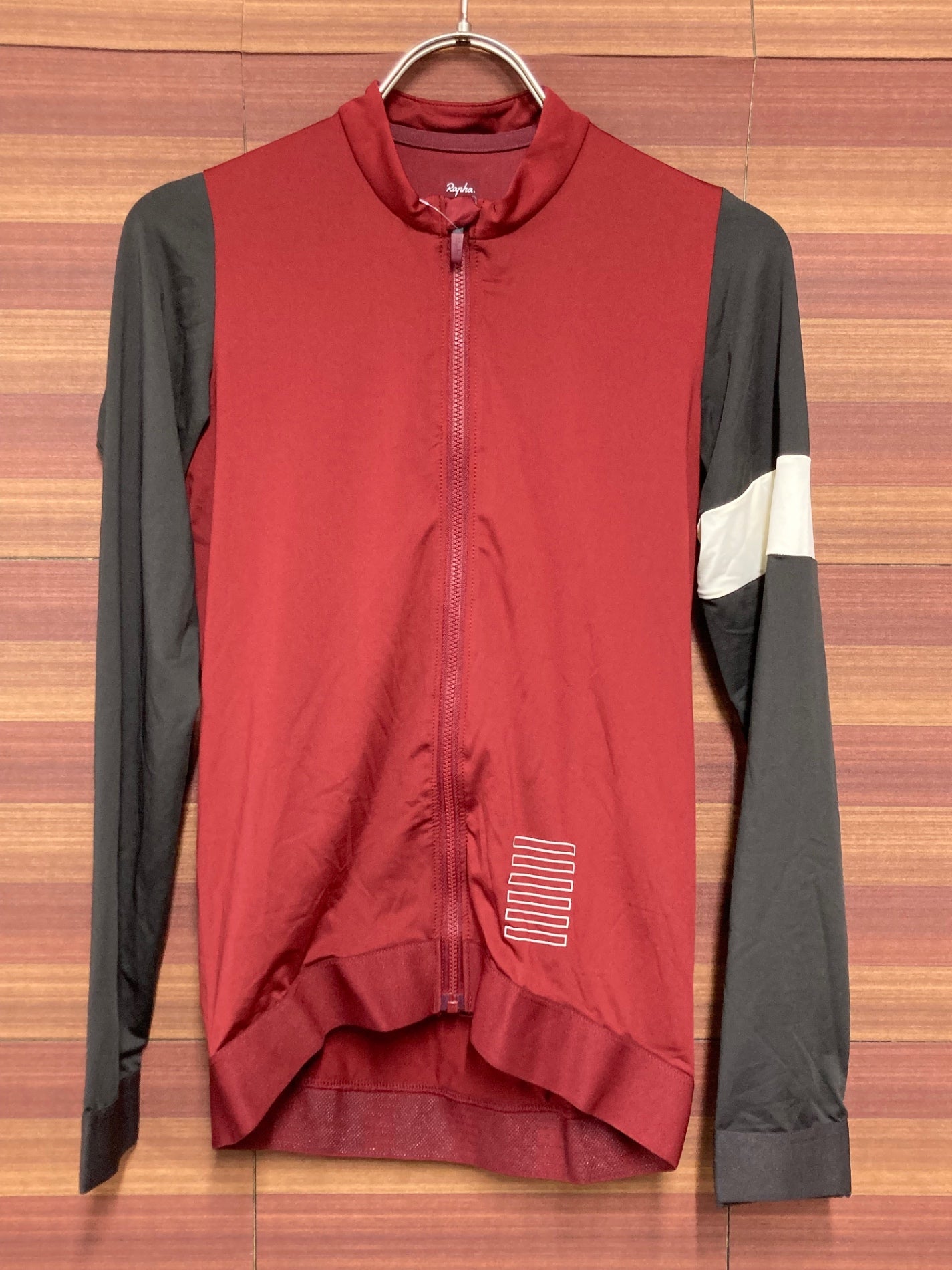 IQ759 ラファ Rapha PRO TEAM LONG SLEEVE TRAINING JERSEY 長袖 サイクルジャージ 赤 S