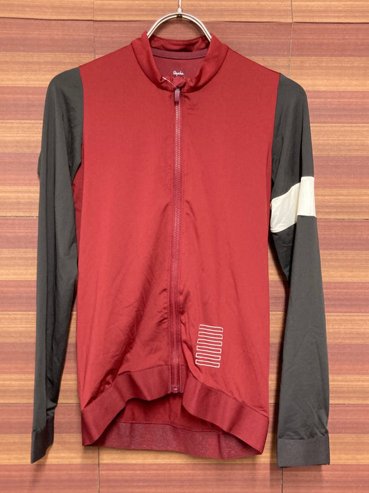 IQ759 ラファ Rapha PRO TEAM LONG SLEEVE TRAINING JERSEY 長袖 サイクルジャージ 赤 S