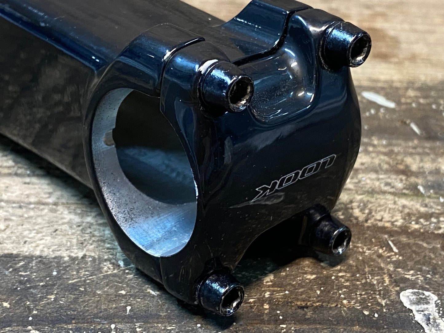 IU437 ルック LOOK A-STEM 100mm Φ31.8 艶あり トップキャップ プレッシャーアンカー付属