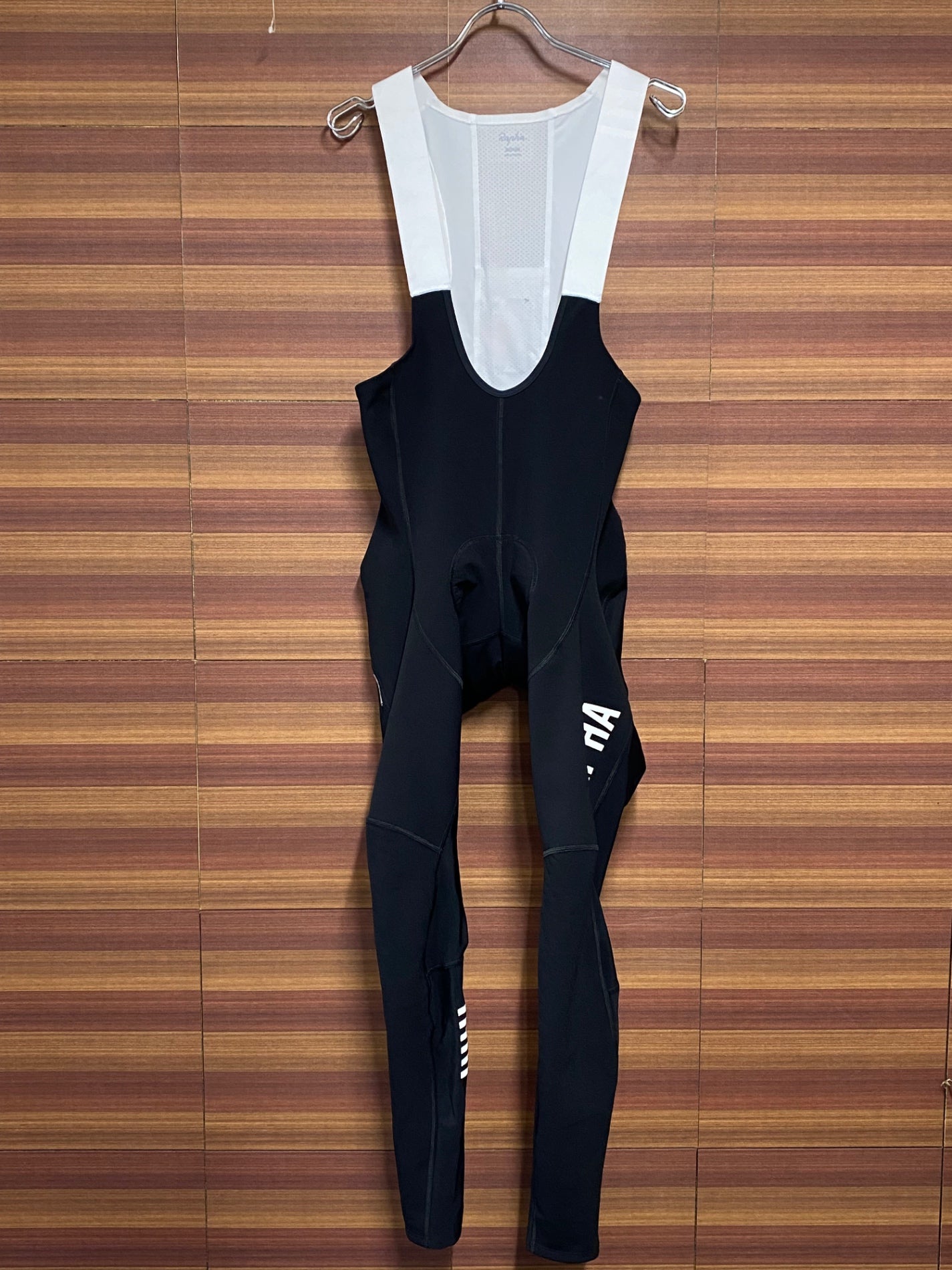 IH107 ラファ RAPHA PRO TEAM WINTER BIB TIGHTS WITH PADⅡ 黒 M 裏起毛