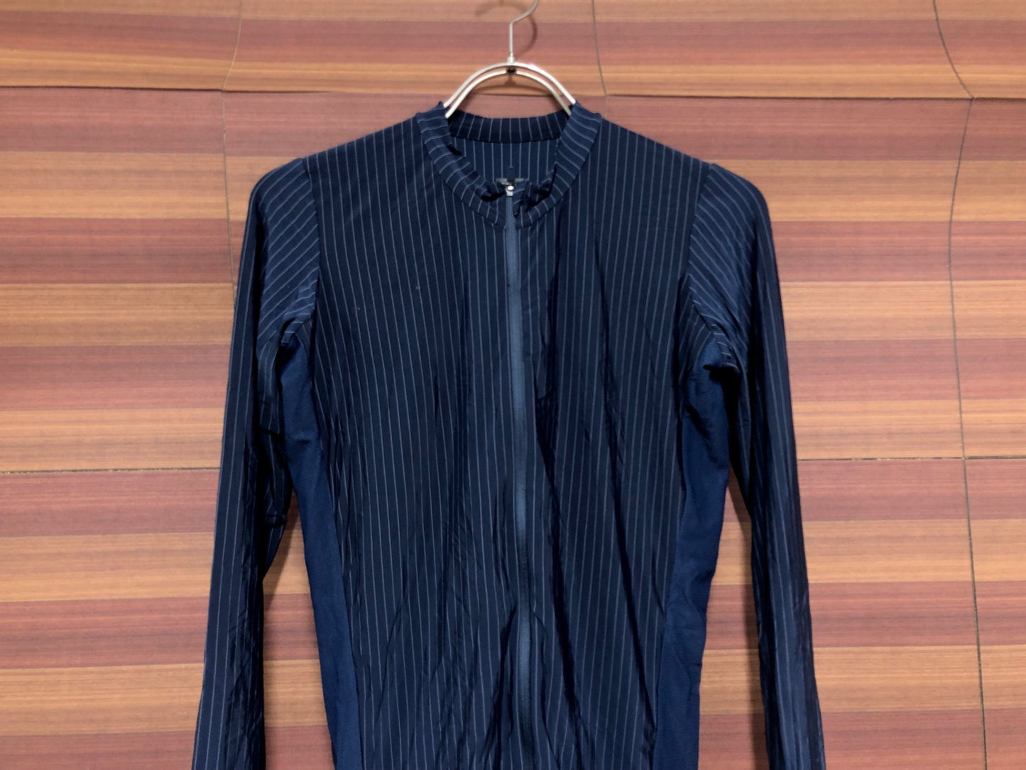 IN224 ヴァーテクスロンドン VERTEX LONDON 長袖 サイクルジャージ 紺 S