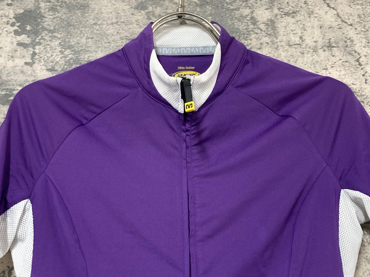 IV535 マヴィック MAVIC 半袖 サイクルジャージ 紫 M