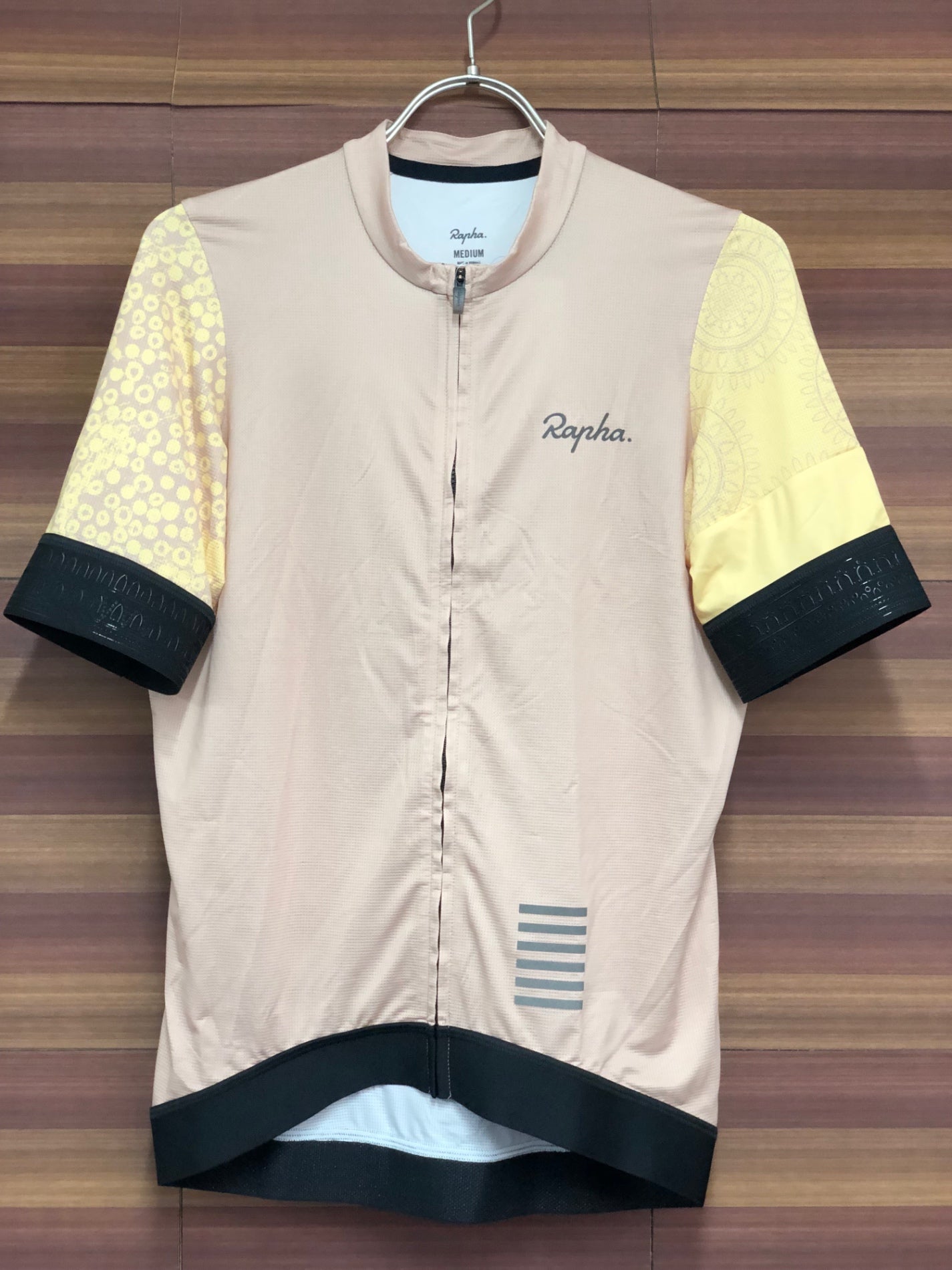 IS461 ラファ Rapha PRO TEAM TRAINING JERSEY 半袖 サイクルジャージ べージュ M