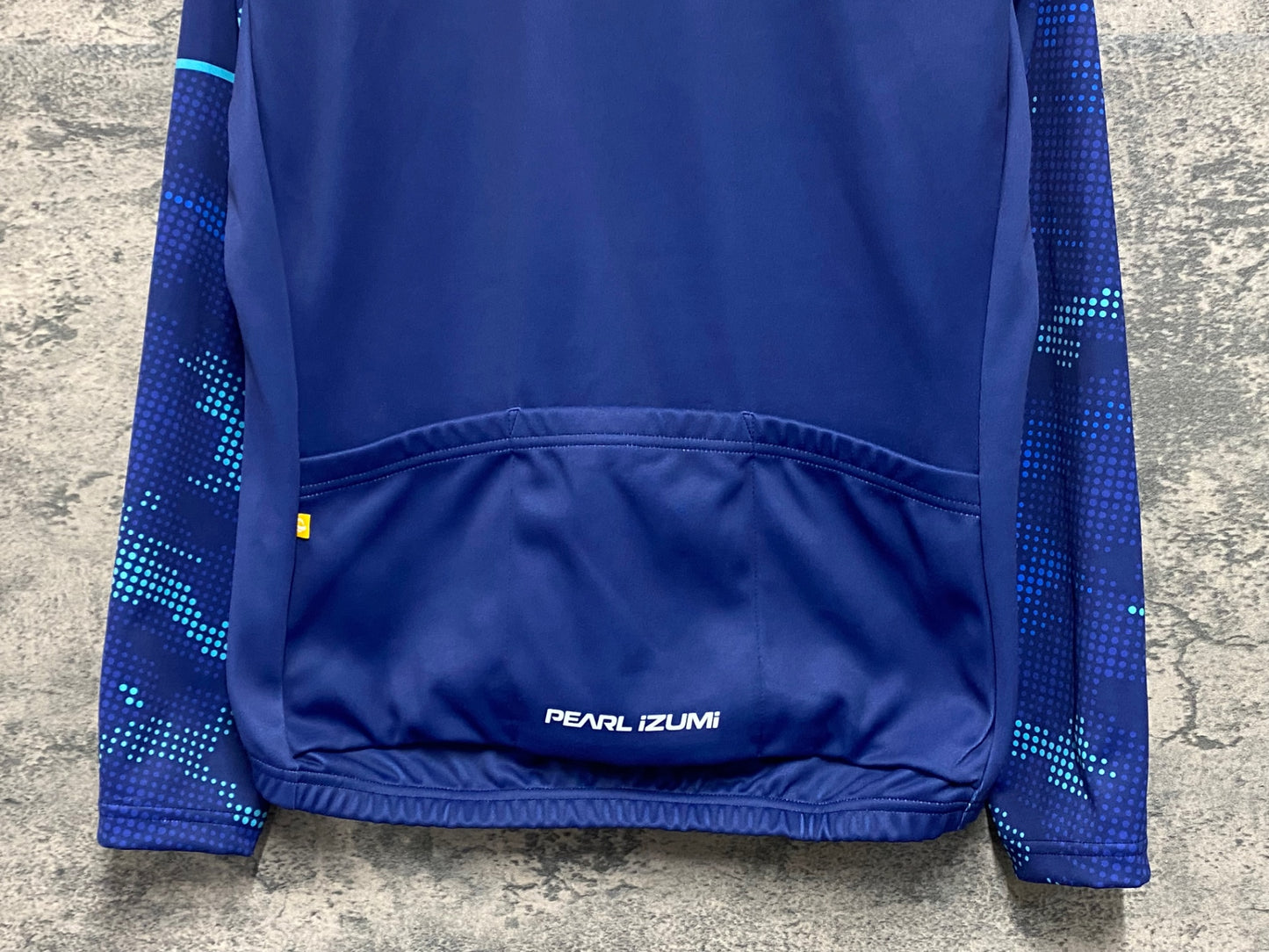 IY596 パールイズミ PEARL iZUMi 長袖 サイクルジャージ 裏起毛 青 L