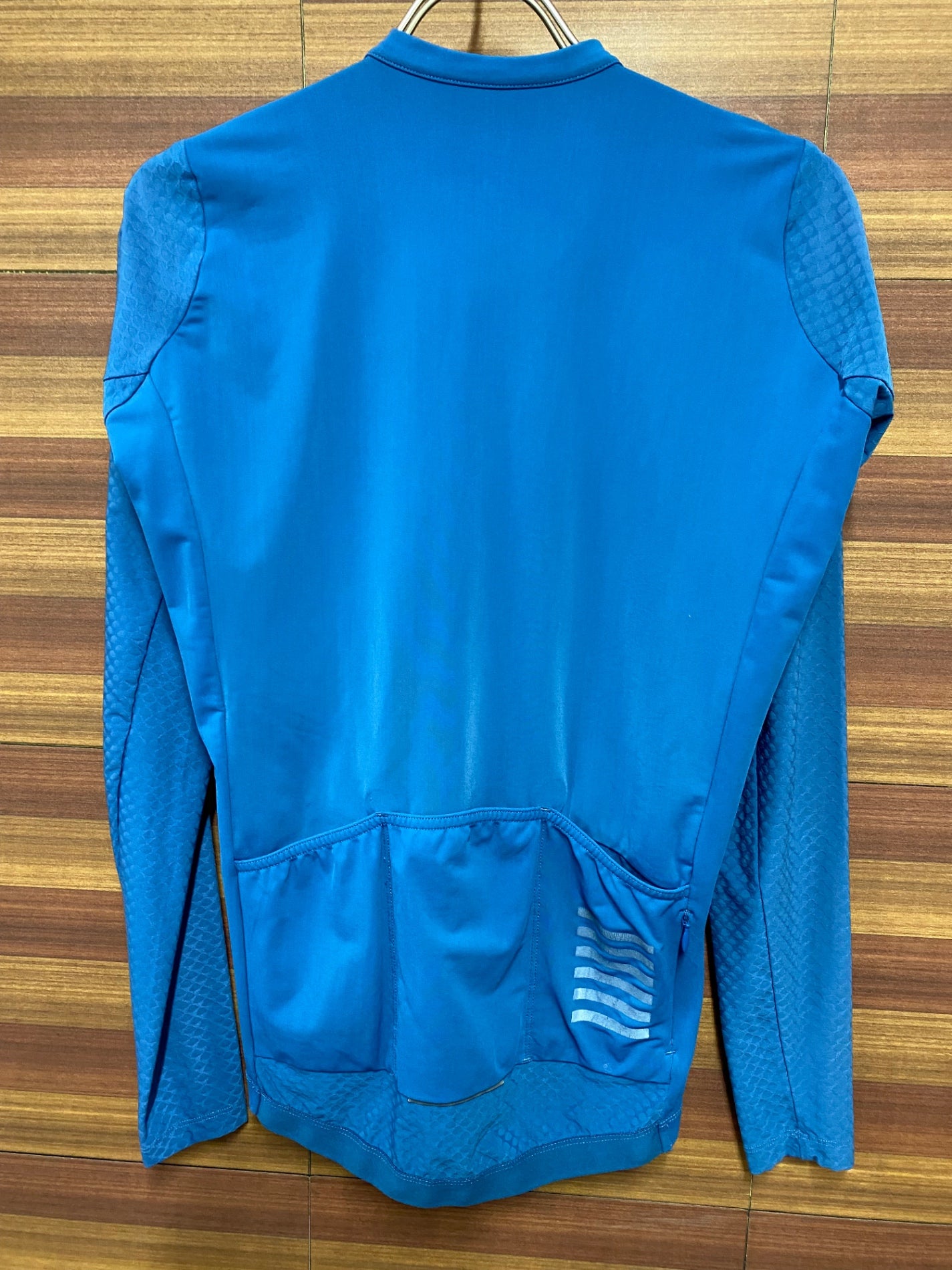 IP680 ラファ Rapha PRO TEAM LS AERO JERSEY 長袖サイクルジャージ 青 M 裏起毛 ほつれ