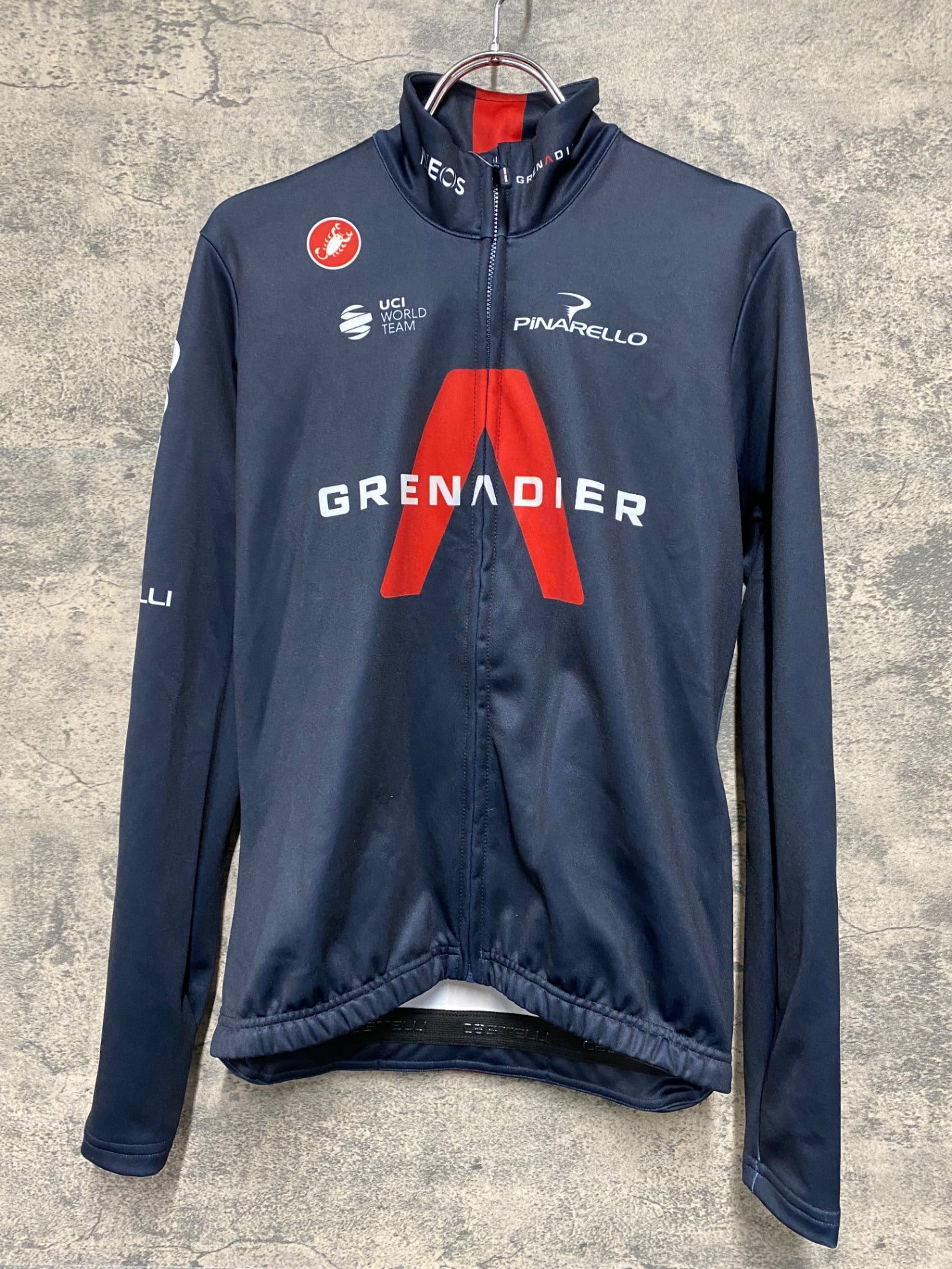 IW395 カステリ CASTELLI 長袖 サイクルジャージ 黒 M INEOS GRENADIER チームレプリカ