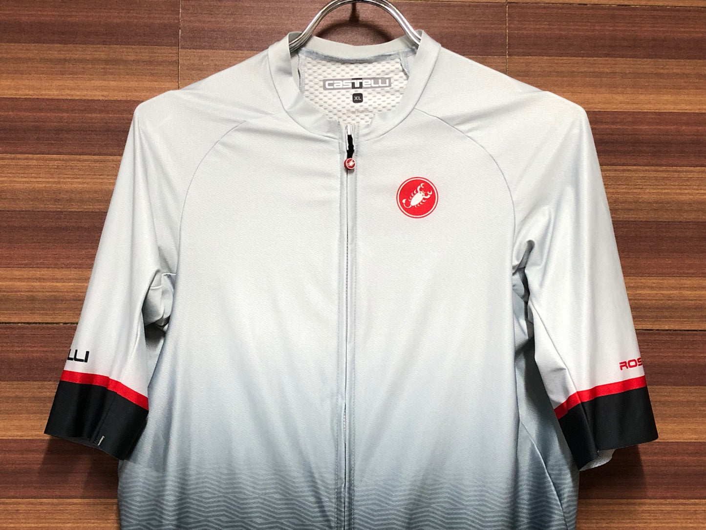 IH752 カステリ CASTELLI ROSSO CORSA 半袖 サイクルジャージ グレー XL