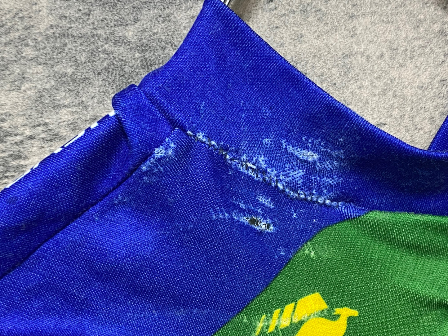 IM320 AUSSIE 半袖 サイクルジャージ 緑 黄 青 L ハーフジップ CHEVROLET