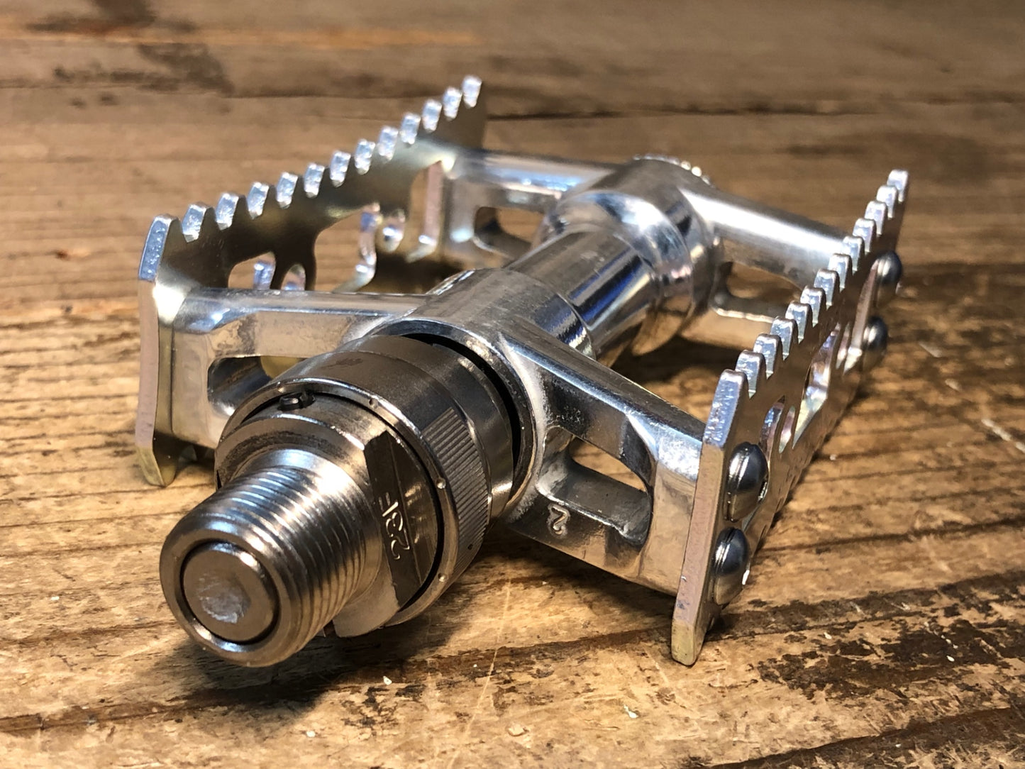 JA973 三ヶ島 MKS シルバン SYLVAN STREAM NEXT Ezy Superior フラットペダル シルバー