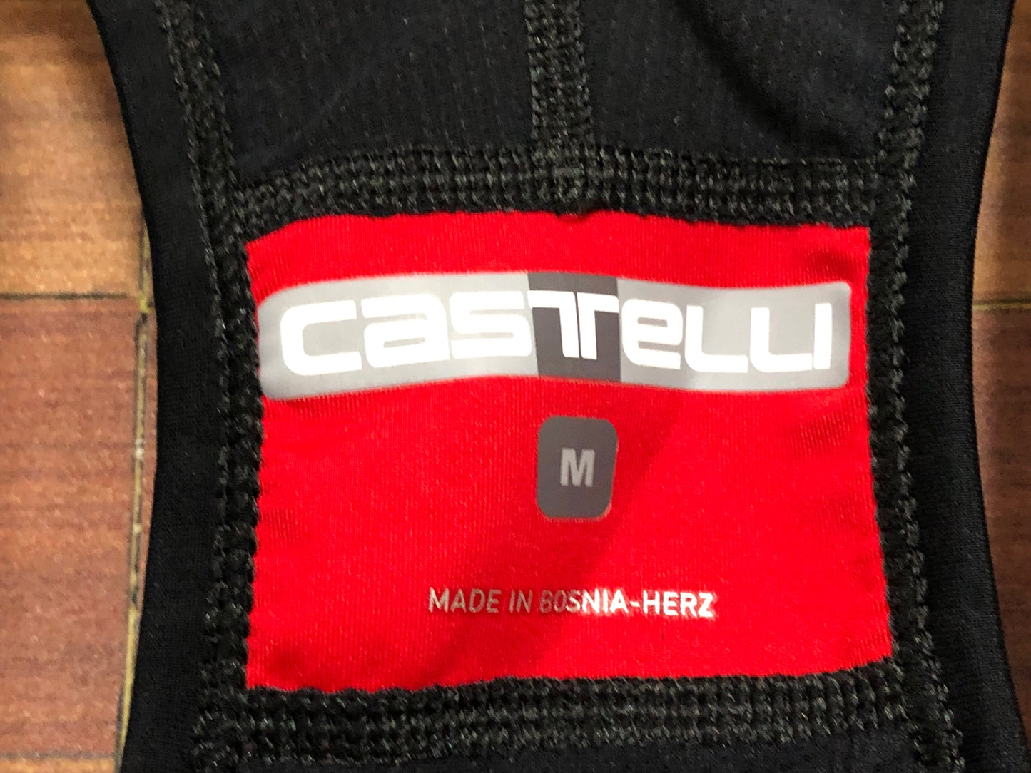 IM423 カステリ CASTELLI ビブタイツ 裏起毛 黒 M