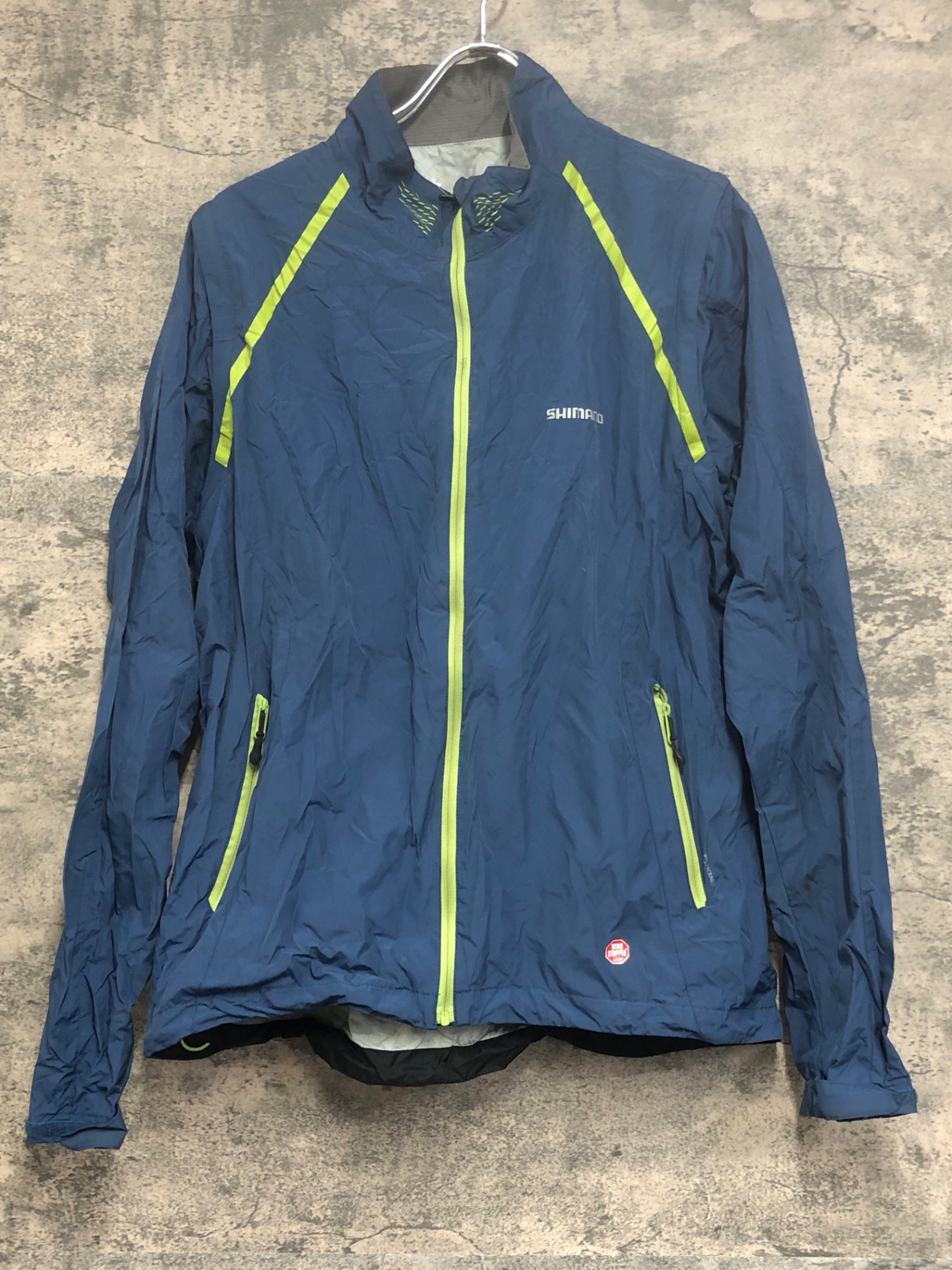 IX203 シマノ SHIMANO 長袖 ウィンドブレーカー 紺 XL WIND STOPPER