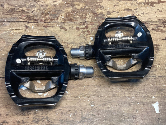 IE126 シマノ SHIMANO PD-A530 ビンディングペダル 片面フラット SPD ガタあり