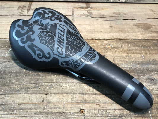 IQ412 チネリ CINELLI スカット SCATTO SADDLE サドル クロモリレール 黒