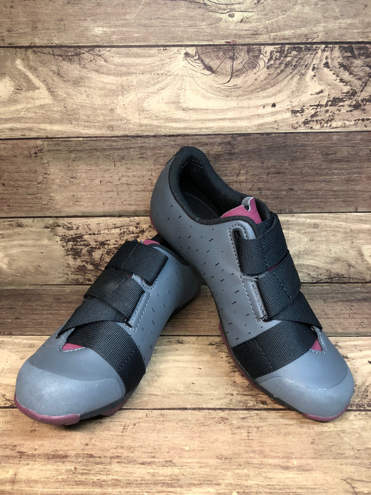 IJ959 フィジーク fizik テラ TERRA POWERSTRAP X4 SHOES ビンディングシューズ SPD グレー EU38
