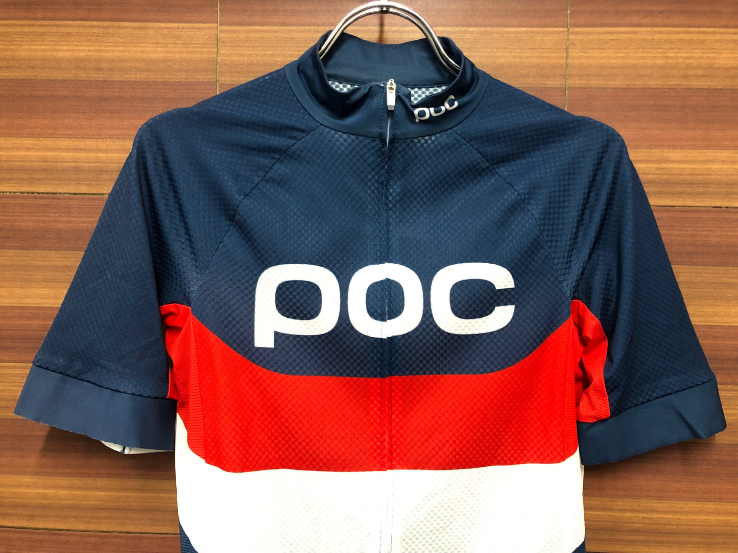 IO707 ポック POC 半袖 サイクルジャージ 紺 黒 XS