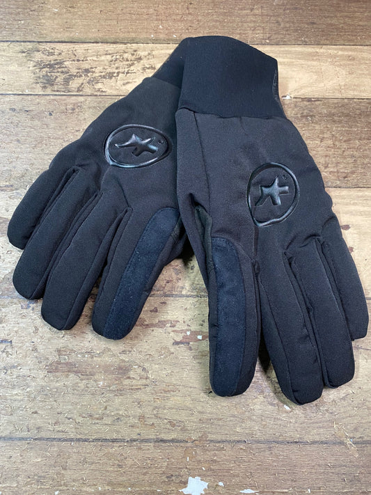 IH176 アソス assos bonka Glove EVO7 長指 グローブ 黒 M 裏起毛