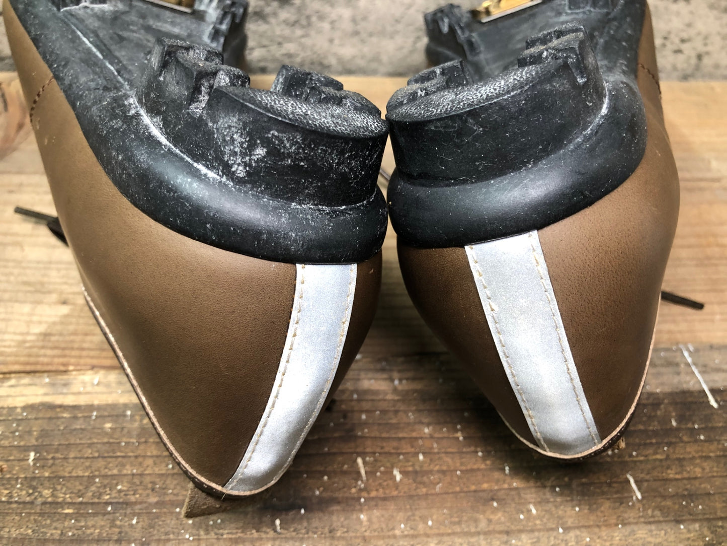 IR100 クオックファム QUOC PHAM フィクスド FIXED ブラウン サイクリングシューズ 茶 EU42