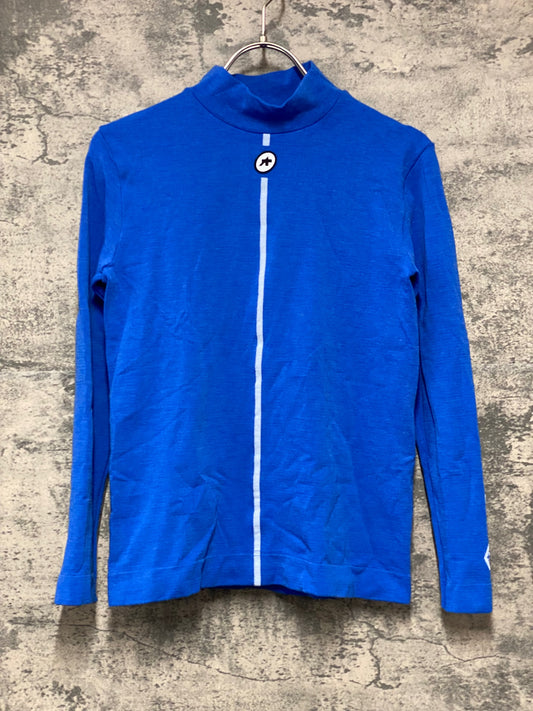 JB304 アソス assos SKIN LAYER 長袖 ベースレイヤー 青 M CLIMA CODE 3/3