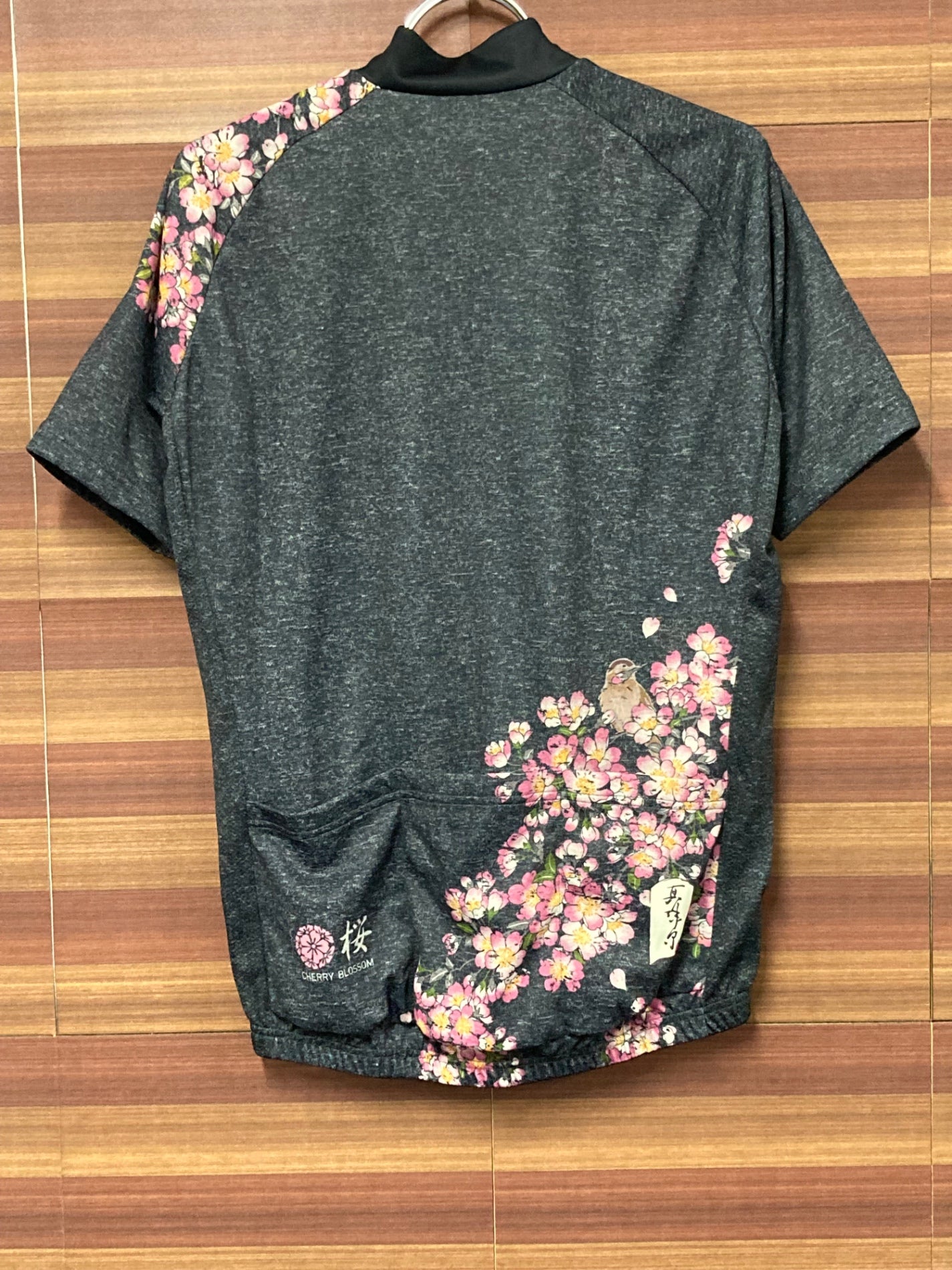 IN179 パールイズミ PEARL iZUMi 半袖 サイクルジャージ グレー M CHERRY BLOOSSOM