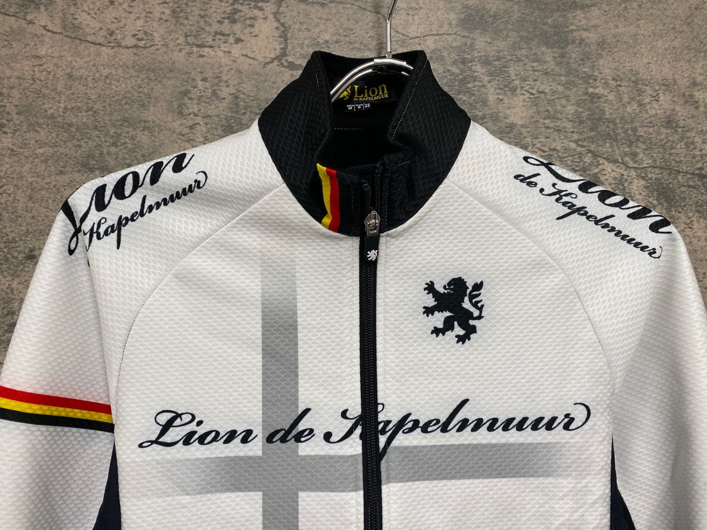 JB711 リオンドカペルミュール Lion de KAPELMUUR 長袖 サイクルジャケット 白 M 裏起毛