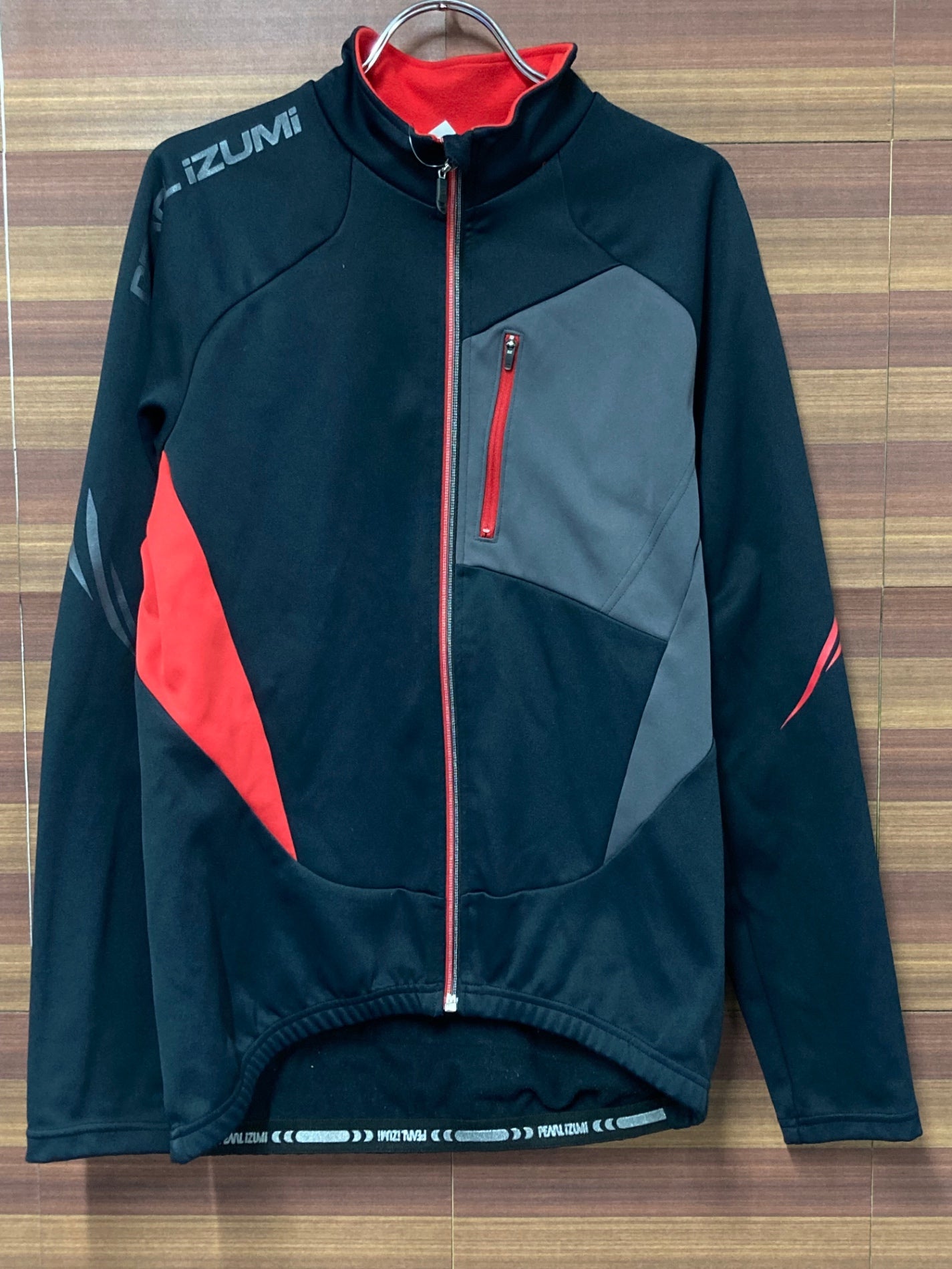 IO720 パールイズミ PEARL iZUMi 長袖 サイクルジャケット 黒 L 裏起毛 WINDBREAK