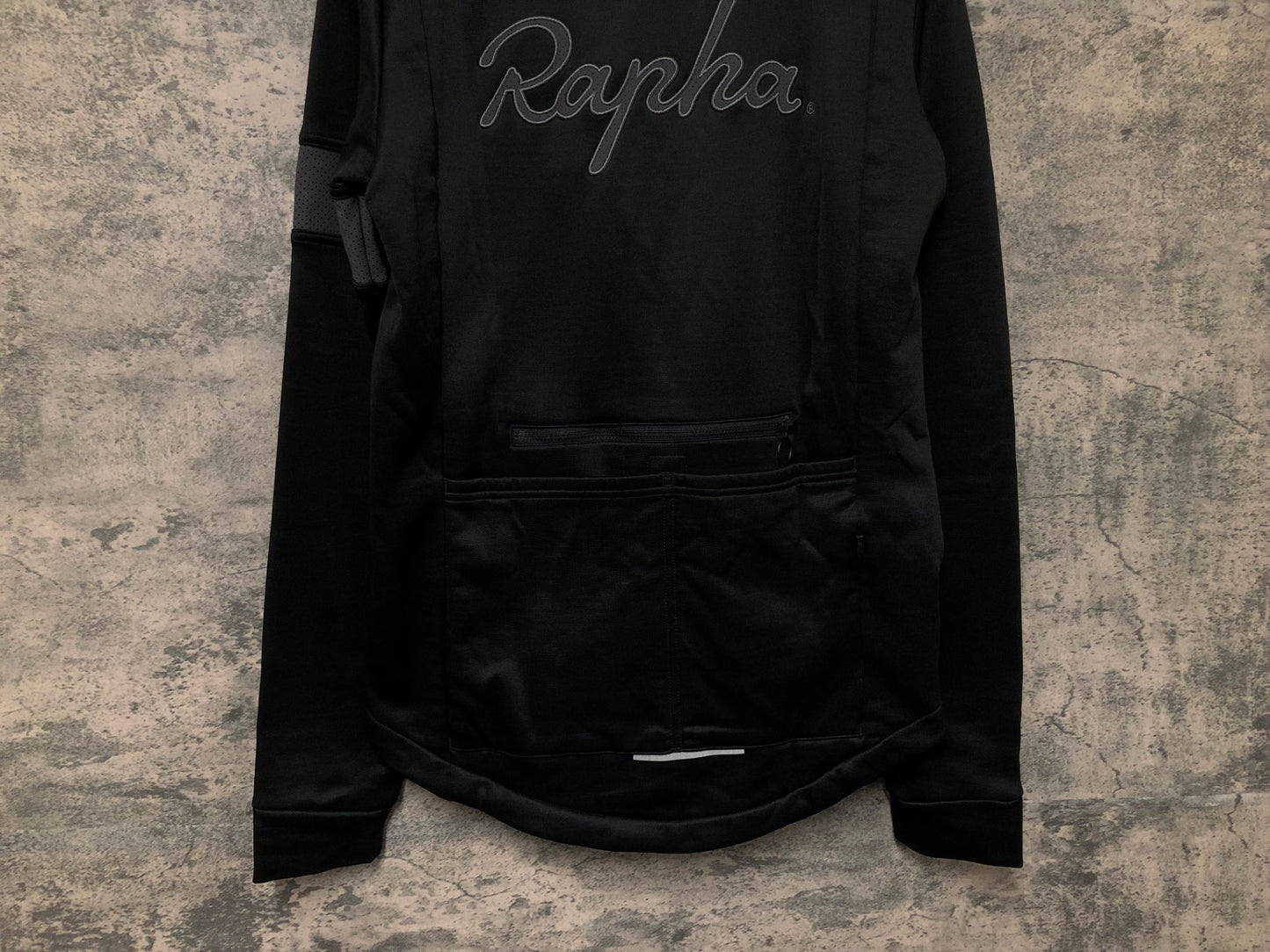 IY454 ラファ Rapha WINTER JERSEY 長袖 サイクルジャケット 黒 S 裏起毛