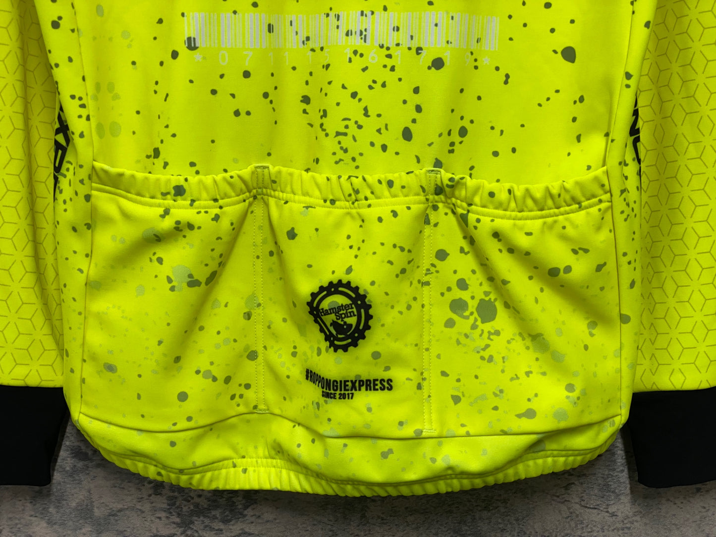 JC676 ビオレーサー BiORACER 長袖 サイクルジャージ 黄 3/M 裏起毛 RX BIKE