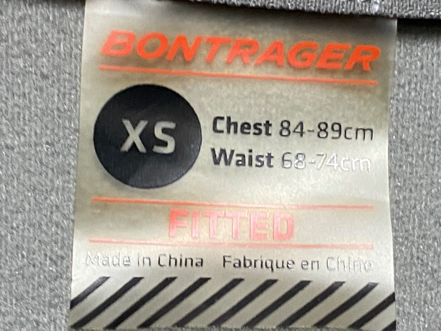 IO116 ボントレガー BONTRAGER サイクルジャケット グレー XS