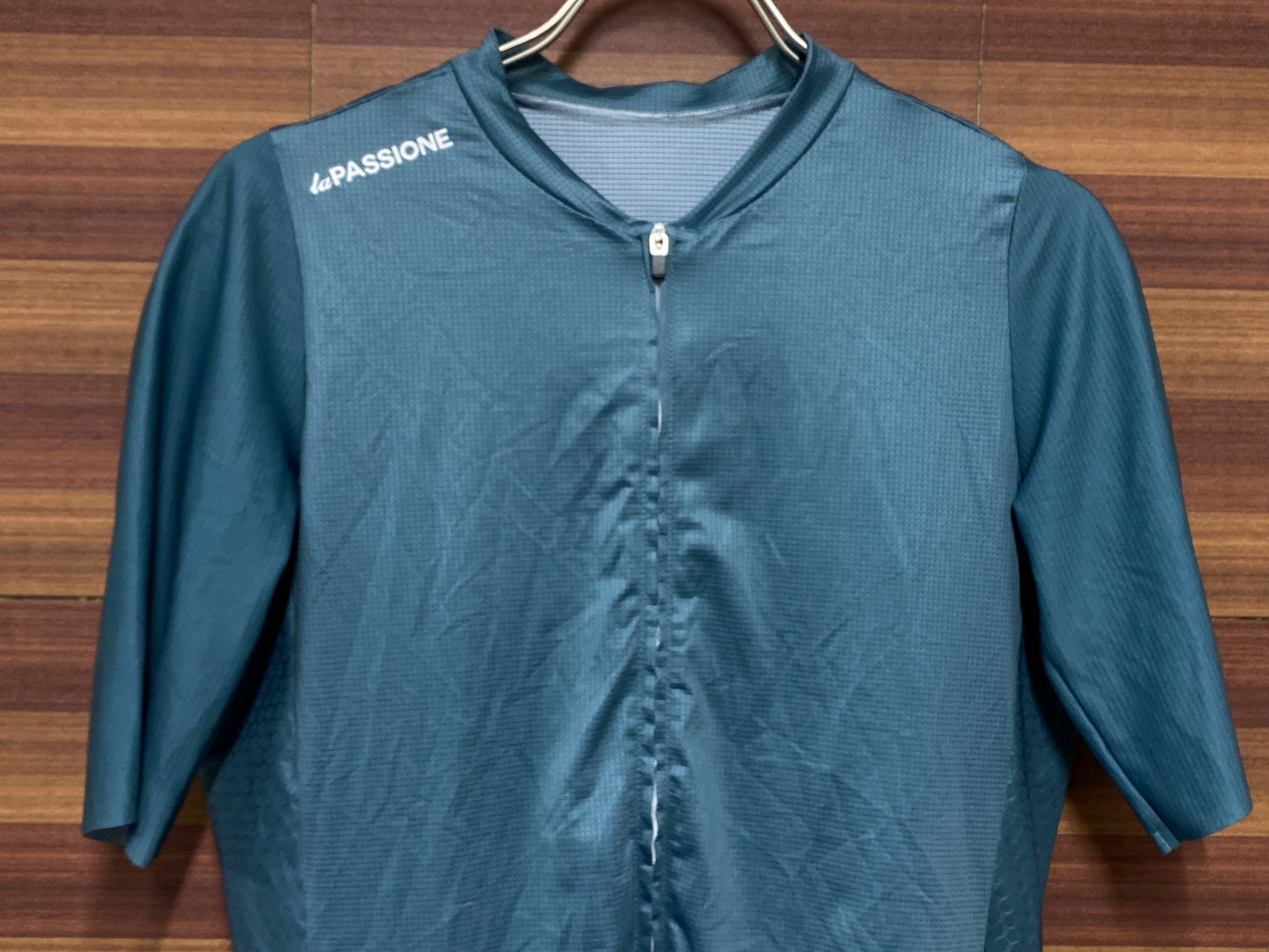 IO540 ラパッション la PASSIONE Switch Jersey 半袖 サイクルジャージ 青緑 M