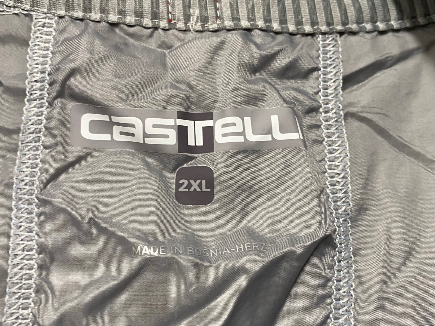 IW428 カステリ CASTELLI ジレ サイクルベスト グレー 2XL