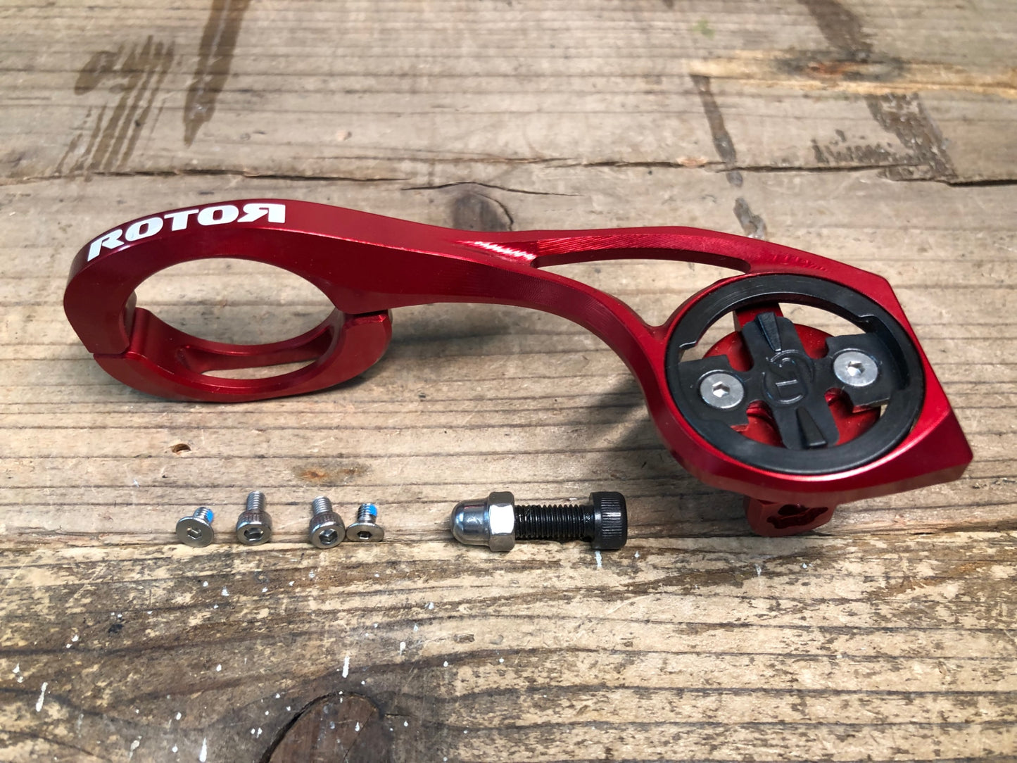 IZ620 ローター ROTOR サイコンマウント 赤 Φ31.8 Garmin