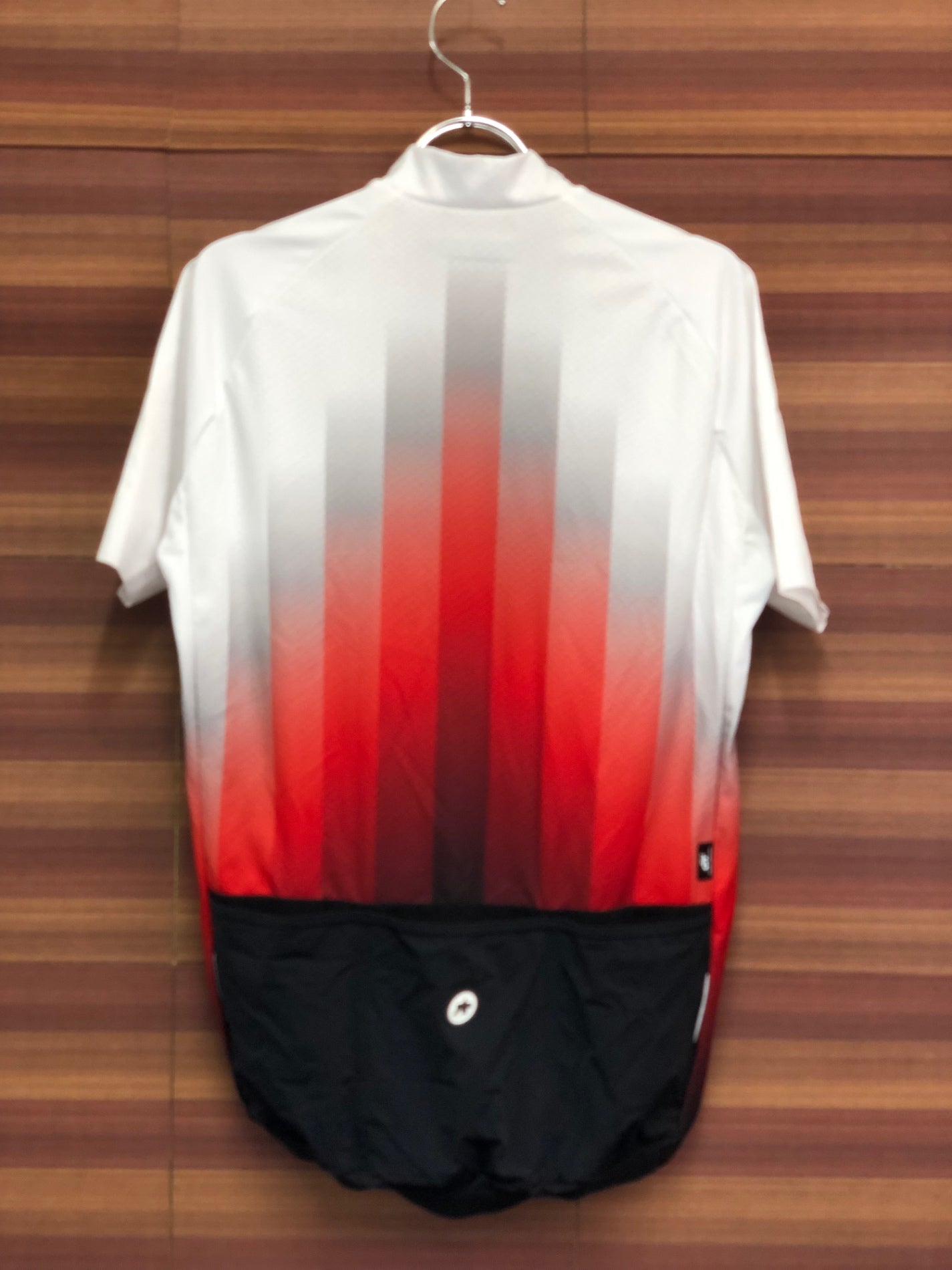 IS959 アソス Assos MILLE GT 半袖 サイクルジャージ 白 赤 黒 L ※タグカット