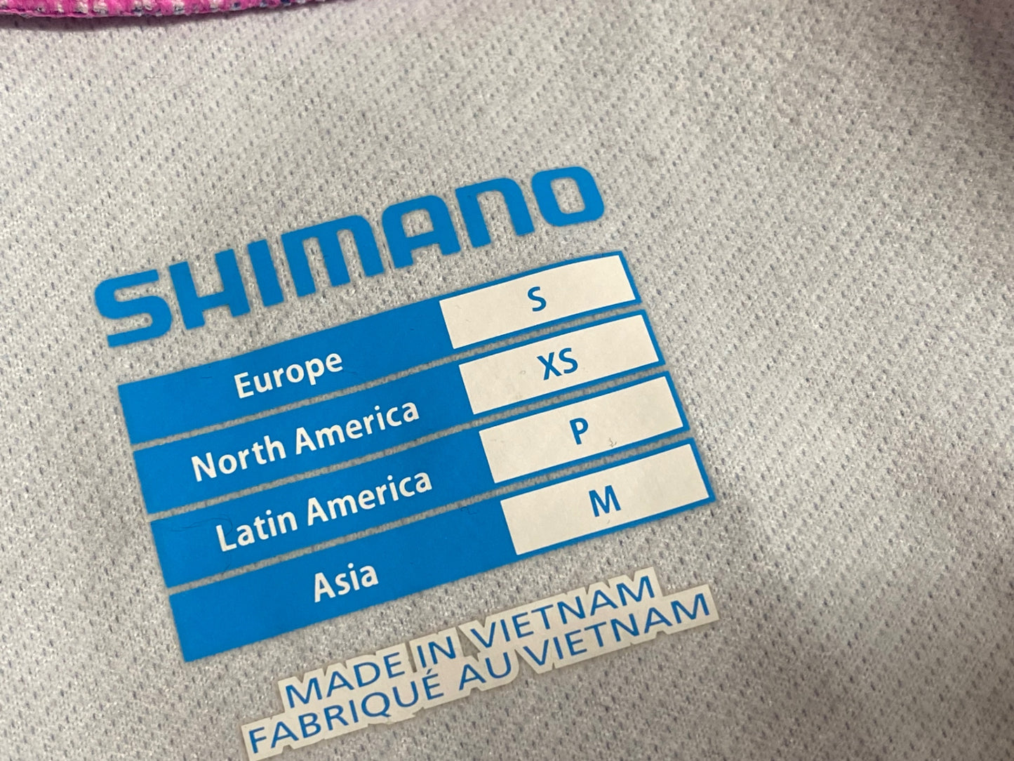 IT070 シマノ SHIMANO 長袖 サイクルジャージ 紺 紫 M 裏起毛