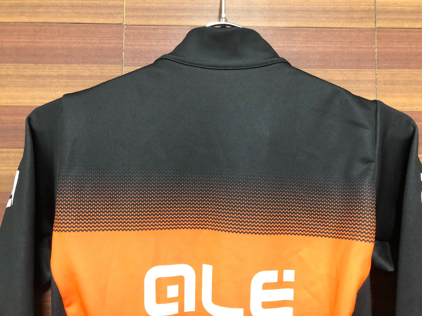IM873 ALE ロングスリーブジャージ 裏起毛 黒/オレンジ S