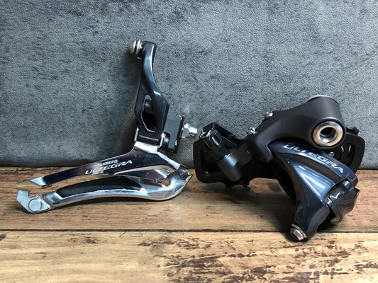 IQ020 シマノ Shimano アルテグラ ULTEGRA FD-6800直付 RD-6800 前後ディレイラーセット SS 2x11s