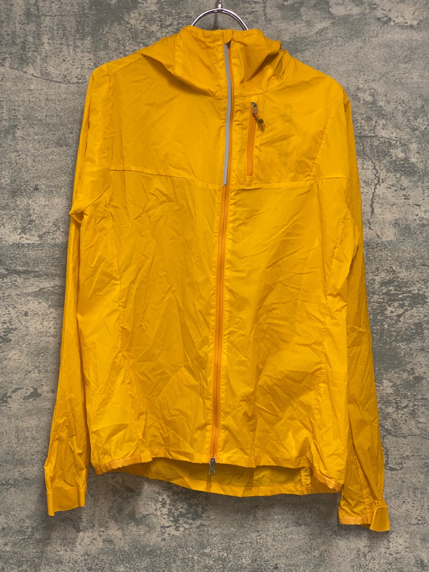 IZ422 COOP CYCLES 長袖 フーディ レインジャケット イエローオレンジ M