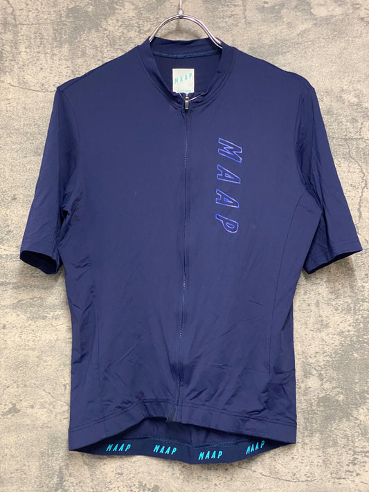 JC044 マープ MAAP TEAM FIT JERSEY 半袖 サイクルジャージ 濃紺 M