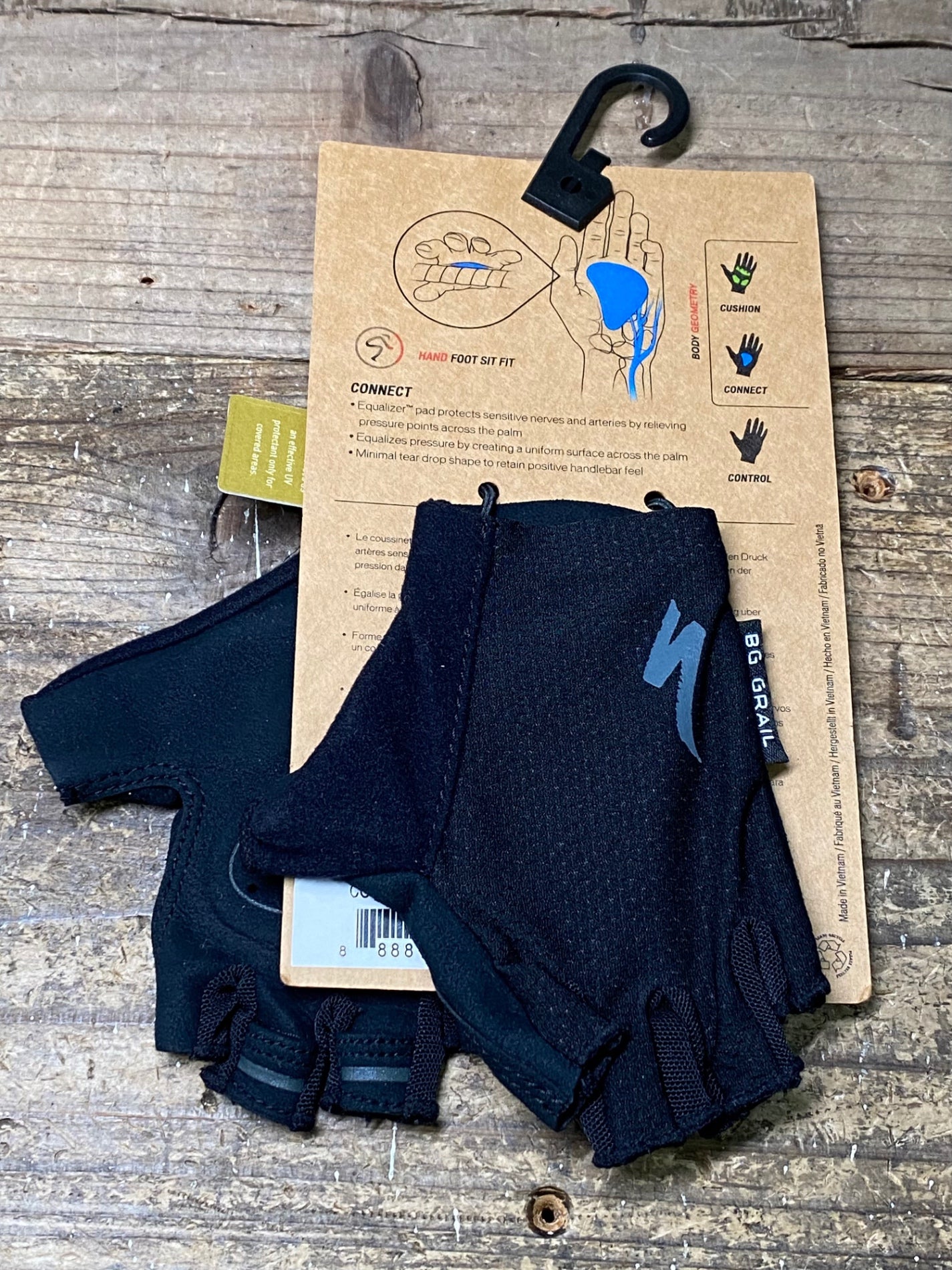 HI270 スペシャライズド SPECIALIZED BG GRAIL WMN 指切 サイクル グローブ 黒 XS