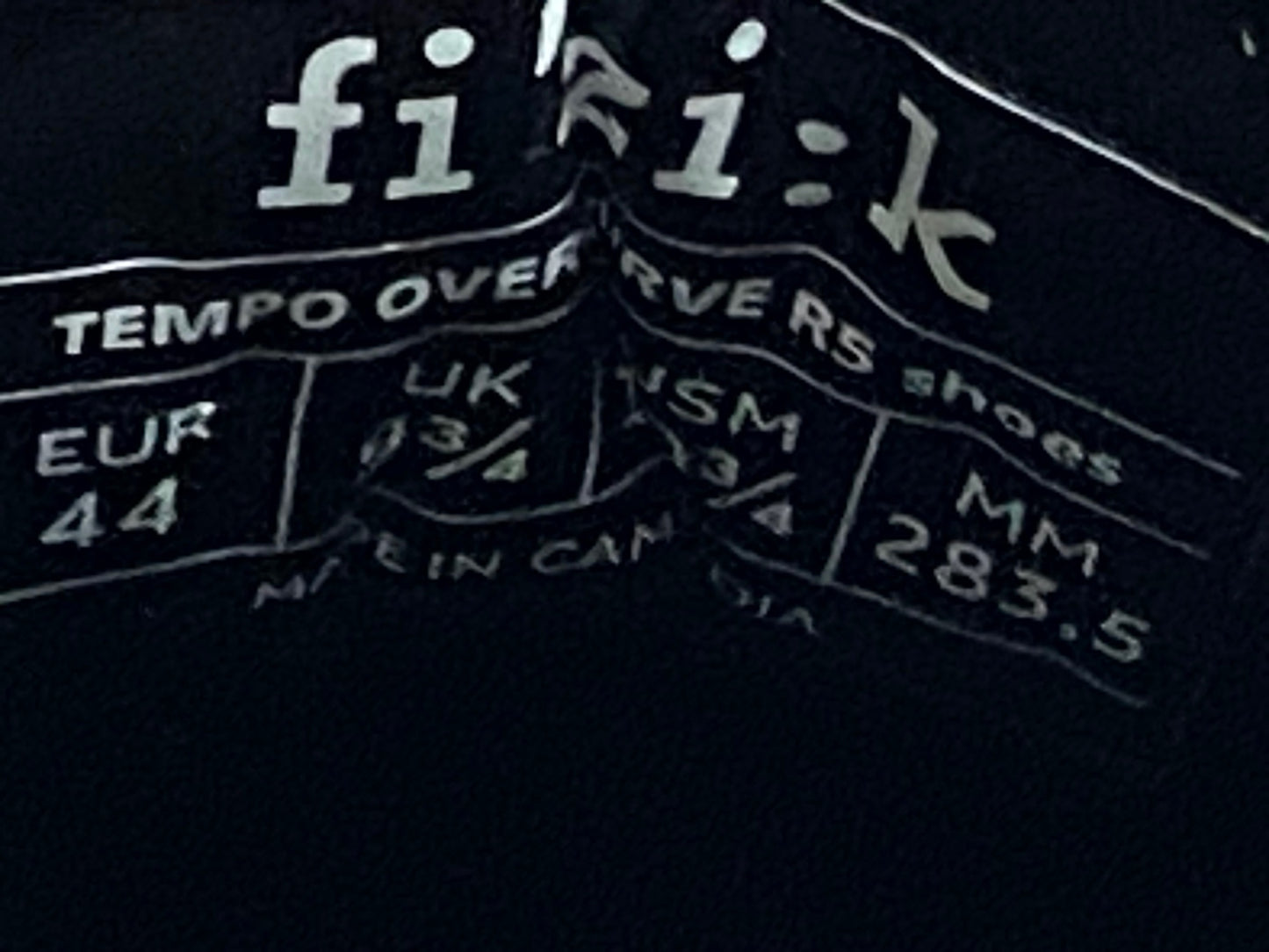 IZ389 フィジーク fizik テンポ TEMPO OVERCURVE R5 EU44サイズ ビンディングシューズ SPD-SL 黒